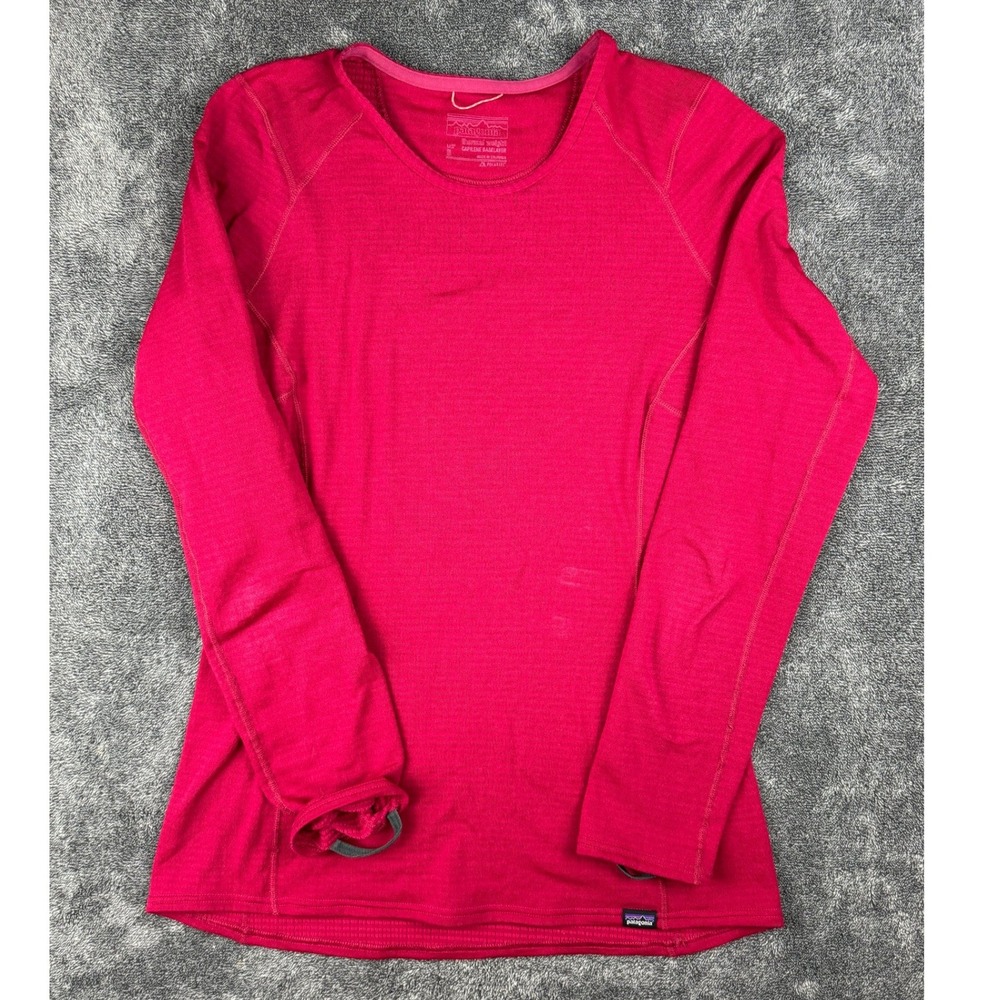 Patagonia Capilene Thermal Weight Baselayer Top Pink Polartec Womens Small S‎ - Picture 4 of 9